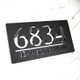 Laser Cut Matt White & Gold Mirror Personalised Door Numbers House Sign Plaques Number Laser Cut 3d Number