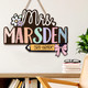 Custom Teacher Name Sign, Custom Teacher Door Sign, Teacher Appreciation Gift