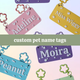 Custom Small Pet Cage Name Tag For Guinea Pigs, Rabbits, Hamsters