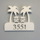 House Number Plaque , Personalized Sign, Outdoor Decor, Coastal Themed Custom Sign