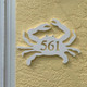 House Number Plaque , Personalized Sign, Outdoor Decor, Coastal Themed Custom Sign
