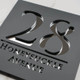 Laser Cut Matt White & Black Mirror Floating House Signs Door Number Signs Plaques