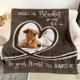 Personalized Dog Photo Blanket, Pet Blanket with Pictures, Pet Memorial Gifts