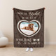 Personalized Dog Photo Blanket, Pet Blanket with Pictures, Pet Memorial Gifts