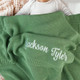 Personalized Embroidered Baby Knit Blanket