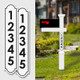 Personalized Aluminum Reflective House Numbers Address Signs for Mailbox