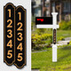Personalized Aluminum Reflective House Numbers Address Signs for Mailbox