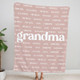 Grandma & Grandpa Blanket, Custom Name Blanket, Fleece