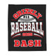 Baseball Gift, Personalized Baseball Blanket, Custom Player Name