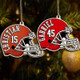 Custom Football Ornament, Football Player Ornament Personalized