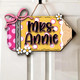 Personalized Teacher Back To School Gifts, Pencil Teacher Door Sign