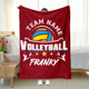 Personalized Volleyball Team Blanket - Custom Name & Team