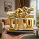 Personalized 2D Flat Dad Holds Kids' Hands Infinity Acrylic Plaque