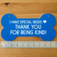 Sign for Special Needs Dogs Pet