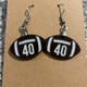 Custom Football Earrings, Personalized Earrings