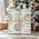 Holiday Repeating Name Personalized Wrapping Paper Christmas Wrapping Paper