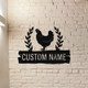 Personalized Chicken Coop Sign Name