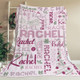 Personalized Christmas Blanket | Custom Name Throw Blanket