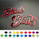 Custom Cursive Font Car Emblem - Custom Colors-Custom Size