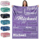 Personalized & Customizable Name Blanket