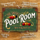 Personalised Snooker Room Metal Sign Games Room Wall Door Decor Accessory