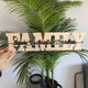 Personalized wooden word LOVE,FAMILY, MOM ,MAMIE engraved in wood