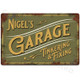 Personalised Garage Sign Metal Wall Door Plaque Accessory