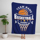 Personalized Basketball Blanket - Custom Name & Team Name