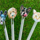 Printed Face Stir Stick, Acrylic Cocktail Sticks