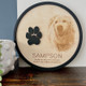 Custom Laser Engraved Pet Memorial Sign | 3D Paw Print | Gift for Pet Loss