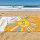 Personalized Brilliant Sun Beach Towel,Custom Name Pool Towel for Girls