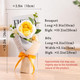 Crochet Flower Bouquet Handmade, Knitted Flower Gift, Personalization Thank You Teacher Gift