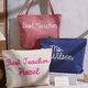 Personalized Corduroy Teacher Tote Bag,Hand Crochet Name Zipper bag