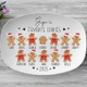Personalized Gingerbread Christmas Plate, Grandma Plate