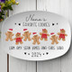 Personalized Gingerbread Christmas Plate, Grandma Plate