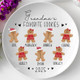 Personalized Gingerbread Christmas Plate, Grandma Plate