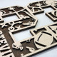 Custom Football Senior Player Numbers and Letters, Senior Football Player Gifts, Coach Gifts