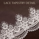 Personalized White Lace Wedding Car Banner, Custom Name and Date Fabric Sign