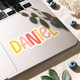 Custom Name Stickers | Waterproof Vinyl Decals for Laptop Water Bottle