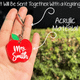 Custom Teacher Keychain, Pencil, Apple, Rainbow, Coffee Shapes, Cute Teacher Appreciation Gift