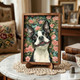 Personalized Pet Memorial Frame With Collar Holder, 3D Memorial Pet Floral Collar Holder Sign
