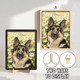 Personalized Pet Memorial Frame With Collar Holder, 3D Memorial Pet Floral Collar Holder Sign