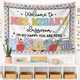 Welcome to Classroom Tapestry, Custom Name Teacher Tapestry