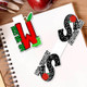Personalized Stationery Initial Design Magnetic Bookmark Clip with Name Teacher