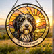Personalized Dog Portrait Stained Suncatcher