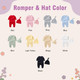 Personalized Organic Cotton Baby Name Outfit Set with Knit Blanket, Newborn Romper & Hat