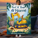 Personalized Cartoon Excavator Flannel Throw Blanket