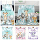 Personalized Animal Fleece Blanket with Custom Name And Letter Design