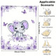 Personalized Animal Fleece Blanket with Custom Name And Letter Design