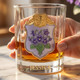 Personalized Birth Flower Whiskey Glass